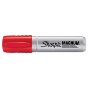 Sharpie Magnum Permanent Marker, Broad Chisel Tip, Red 44002